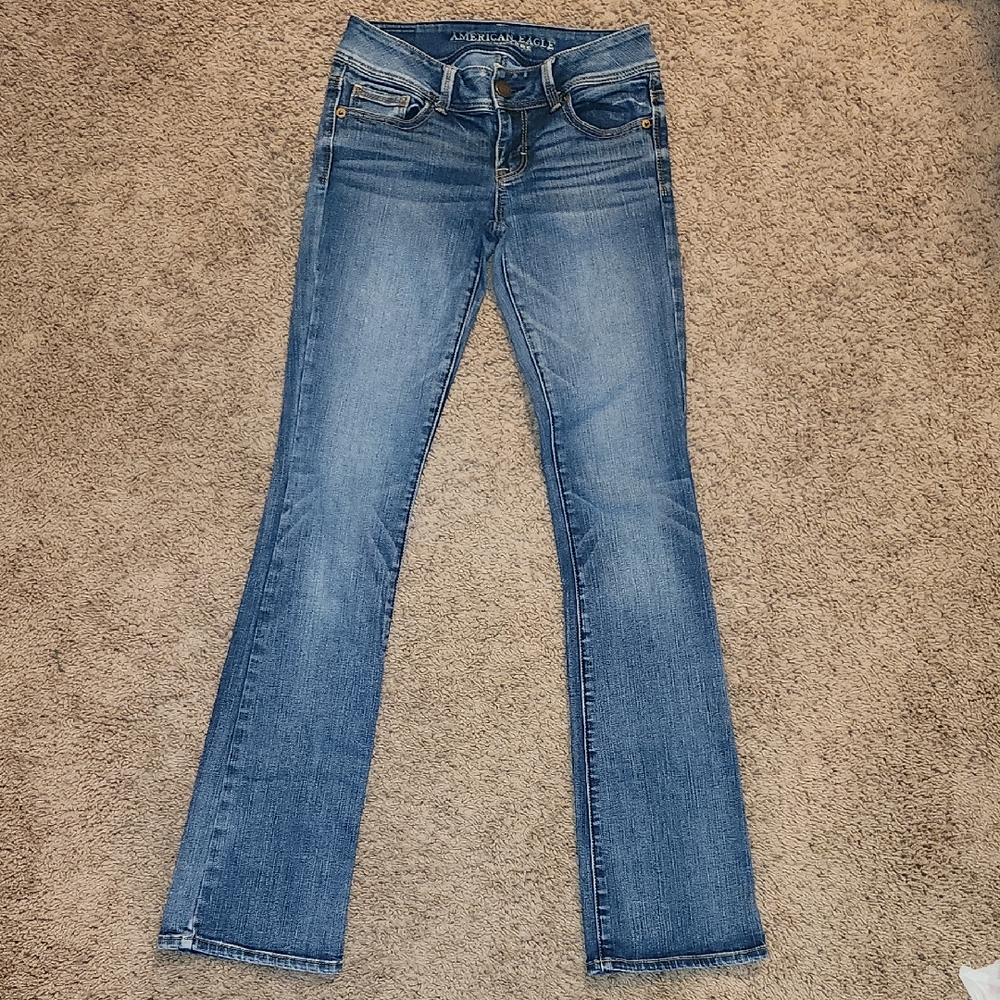 American Eagle Outfitters Women's Classic Blue Boot Cut Jeans